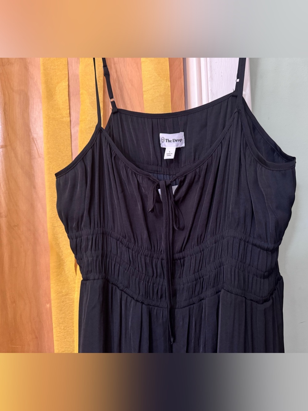 NWT The Drop Womens Tavia Tie-Front Tiered Maxi Dress - Picture 4 of 7